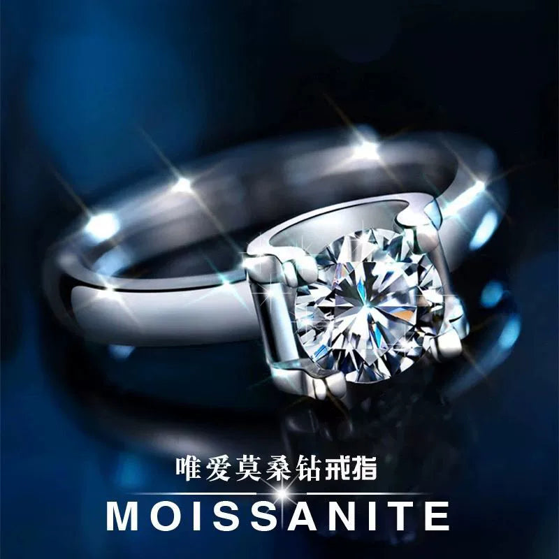 1 Karat Artificial Diamond, Pure Color Moissanite - Numba1Diva